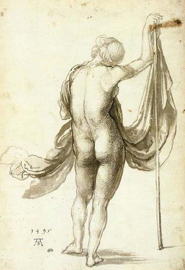 Albrecht Durer Female Nude from Behind Germany oil painting art
